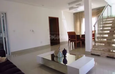 Casa em condomínio fechado com 3 quartos para alugar na avenida carlos diaulas serpa, 100, loteamento parque dos alecrins, campinas, 262 m2 por r$ 13.900