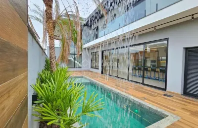 Casa em condomínio fechado com 3 quartos à venda na rua sebastião cardoso, 168, parque brasil 500, paulínia, 305 m2 por r$ 2.750.000