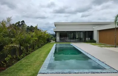 Casa em condomínio fechado com 5 quartos à venda na geraldo lovatto, 109, loteamento residencial entre verdes (sousas), campinas, 500 m2 por r$ 6.400.000