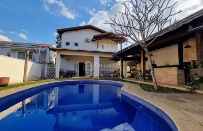 Casa em condomínio fechado com 3 quartos à venda na rua san conrado, 43, loteamento caminhos de san conrado (sousas), campinas, 229 m2 por r$ 1.890.000