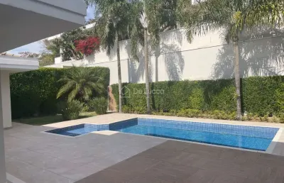 Casa em condomínio fechado com 4 quartos para alugar na avenida alphaville, 1, alphaville dom pedro, campinas, 362 m2 por r$ 19.000