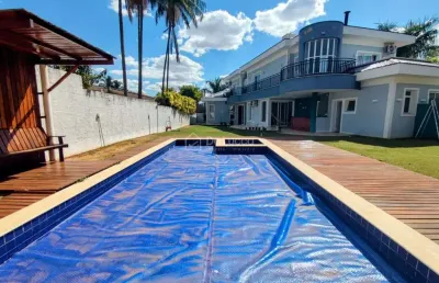 Casa em condomínio fechado com 4 quartos para alugar na avenida professor adhelar matthes, 244, barão geraldo, campinas, 374 m2 por r$ 13.000