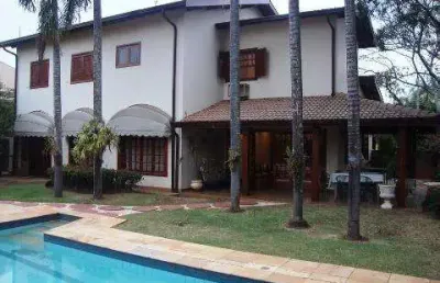 Casa em condomínio fechado com 4 quartos à venda na rua eliseu teixeira de camargo, 215, sítios de recreio gramado, campinas, 530 m2 por r$ 2.900.000