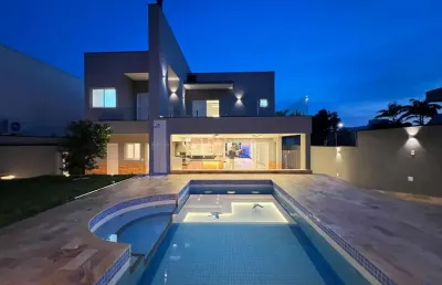 Casa em condomínio fechado com 4 quartos à venda na rua das abélias, 14, alphaville dom pedro, campinas, 400 m2 por r$ 4.900.000