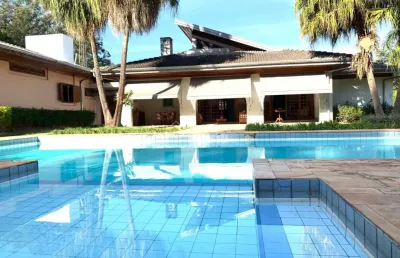 Casa em condomínio fechado com 4 quartos à venda na alameda dos ingazeiros, 1055, sítios de recreio gramado, campinas, 801 m2 por r$ 7.000.000