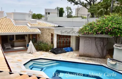 Casa em condomínio fechado com 3 quartos à venda na rua paiquere, 165, jardim paiquerê, valinhos, 500 m2 por r$ 2.500.000