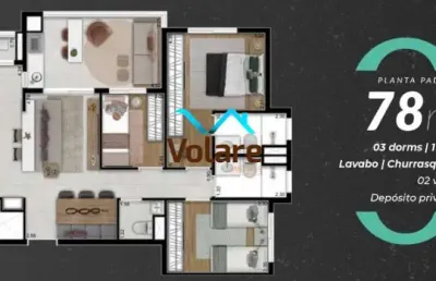 Apartamento de 3 quartos com suíte e 2 vagas na vila osasco, osasco-sp: sua nova moradia espera por você!