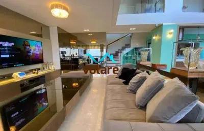 Cobertura de alto padrão com 134m² e 2 dormitórios à venda no melville empresarial ii - condomínio novare alphaville