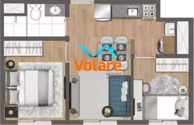 Apartamento à venda em são paulo-sp, butantã: 2 quartos, 1 sala, 1 banheiro, 33m² de área!