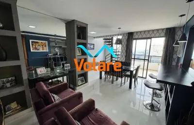 Cobertura duplex à venda no centro de osasco-sp: 3 quartos, 2 suítes, 3 salas, 3 banheiros, 2 vagas - porteira fechada!