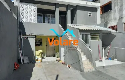 Casa pra renda  à venda em novo osasco-sp, com 2 quartos, 3 salas e 160m² de área!