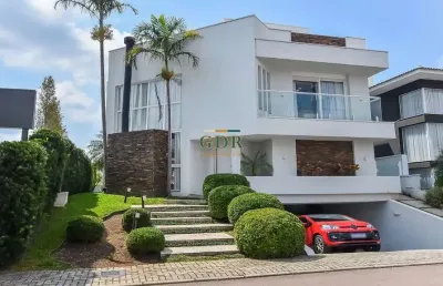 Casa em condomínio fechado com 5 quartos à venda na rua luiz tramontin, campo comprido, curitiba, 530 m2 por r$ 4.900.000