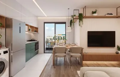 Apartamento com 2 quartos à venda na rua primeiro de maio, centro, pinhais, 46 m2 por r$ 433.800