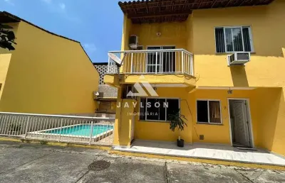 Casa em condomínio fechado com 3 quartos à venda na rua caviana, taquara, rio de janeiro, 100 m2 por r$ 428.000