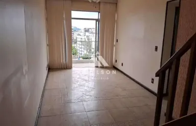 Cobertura com 2 quartos à venda na rua aquidabã, méier, rio de janeiro, 124 m2 por r$ 479.000