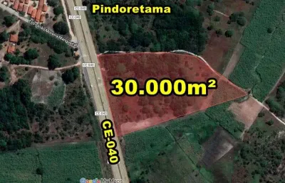 Veras vende tereno 3ha (3.000m²) na ce-040 (asfalto) em pindoretama-ce