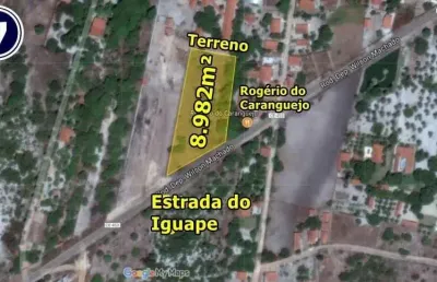 Veras vende terreno na frente da estrada para o iguape com 8