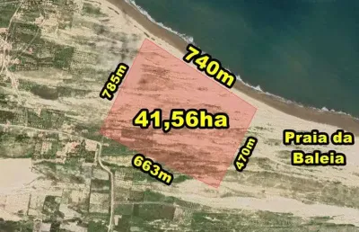 Veras vende terreno com 41,56ha em itapipoca-ce, próximo a p