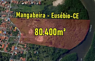 Veras vende terreno 80.400m² na mangabeira - eusébio - ce