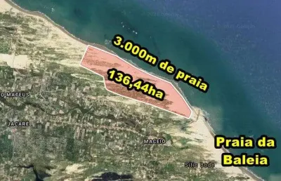 Veras vende tereno com 136,44ha  em itapipoca-ce, próximo a