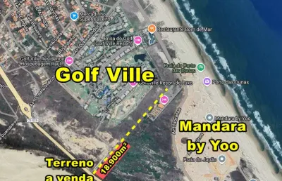 Veras vende terreno 18.900m² ao lado do golf ville - porto das dunas - aquiraz-ce