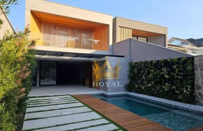 Casa triplex de alto padrão em condominio à venda, barra da tijuca, rio de janeiro, rj