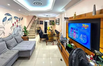 Casa geminada com 4 quartos sendo 3 suítes à venda, 211 m² - recreio dos bandeirantes - rio de janeiro/rj