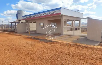 Terreno em condomínio fechado à venda na rua coronel saturnino pereira 190, condomínio estância santa clara, cássia, 1000 m2 por r$ 170.000