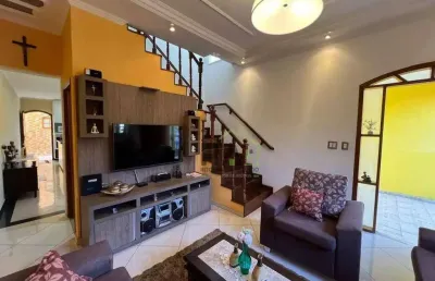Sobrado com 3 dormitórios à venda, 172 m² por r$ 750.000 - vila pires - santo andré/sp