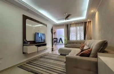 Casa com 3 dormitórios à venda, 109 m² por r$ 650.000 - vila homero thon - santo andré/sp