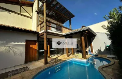 Sobrado com 3 dormitórios para alugar, 257 m² por r$ 8.400,00/mês - jardim portal dos ipês - indaiatuba/sp