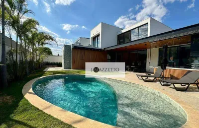 Sobrado com 4 dormitórios à venda, 402 m² por r$ 5.500.000,00 - condomínio villa dos pinheiros - indaiatuba/sp