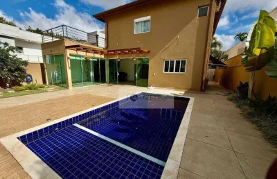 Sobrado com 4 dormitórios para alugar, 306 m² por r$ 16.477,00/mês - jardim residencial santa clara - indaiatuba/sp