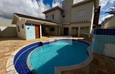 Sobrado com 4 dormitórios para alugar, 343 m² por r$ 13.317/mês - jardim residencial santa clara - indaiatuba/sp