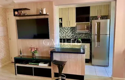Apartamento à venda em jundiaí-sp: 2 quartos, 2 salas, 1 banheiro, 1 vaga de garagem no bosque dos jacarandás!
