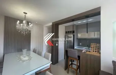 Apartamento à venda mobiliado: sacada+ churrasq + 2 dorm + elevador/biguaçu