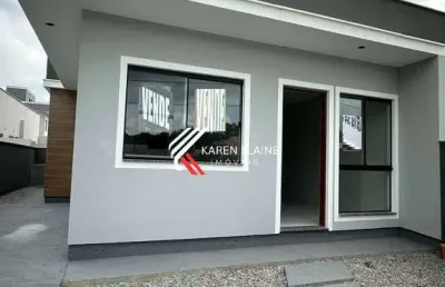 Casa moderna nova à venda: 2 dorm (1 suíte), bela vista - palhoça