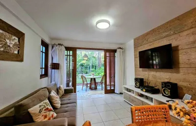 Apartamento de luxo na praia do forte: 2 quartos, 2 suítes, 1 sala, 3 banheiros, 2 vagas de garagem, 70m² - mata de são joão-ba