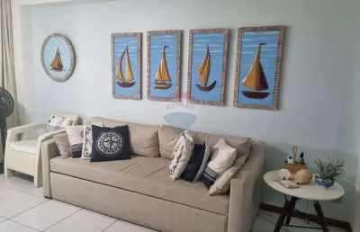 Imperdível apartamento à venda em guarajuba, camaçari-ba: 2 quartos, 1 suíte, 2 banheiros, 1 vaga de garagem, 126m² de área.