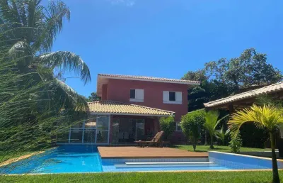 Casa de luxo em condomínio no sauipe: 4 quartos, 4 suítes, 298m² - mata de são joão-ba