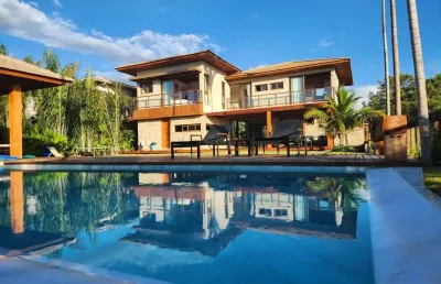 Casa venda em praia do forte| com 6 suítes| vista mar| mobiliada