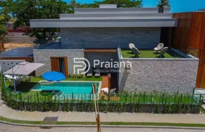 Imponente mansão em condomínio de luxo em guarajuba, camaçari-ba: 5 quartos, 5 suítes, 3 salas, 6 banheiros, 2 vagas, 417m².