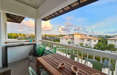 Lindo apartamento de 3 quartos à venda em praia do forte, mata de são joão-ba: 1 suite, 1 sala, 3 banheiros, 90m².