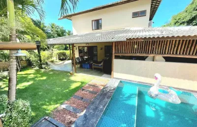 Imóvel de alto padrão com 7 quartos e 7 suítes em condomínio no bairro açu da torre, mata de são joão-ba