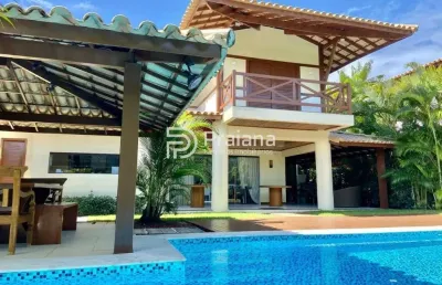 Casa para locação temporada em  praia do forte, mata de são joão-ba: 4 quartos, 2 suítes, 1 sala, 6 banheiros, 2 vagas de garagem, 190m².