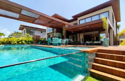 Casa de alto padrão para locação temporada condomínio dos jacarandás em praia do forte