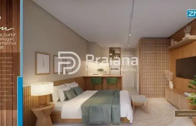 Apartamento à venda em itacimirim, camaçari-ba: 1 quarto, 1 banheiro, 1 vaga de garagem, 25,88 m² de área.