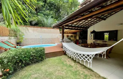 Casa de luxo em condomínio na praia do forte - 4 quartos, 3 suítes, 395m² - mata de são joão-ba