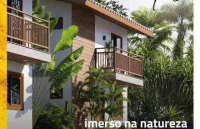 Casa em condomínio de luxo na praia do forte - 2 quartos, 2 suítes, 3 banheiros, 3 vagas de garagem - mata de são joão-ba