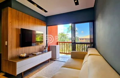 2/4 alto padrão | mobiliado | 400m da praia | recanto da lagoa | itacimirim